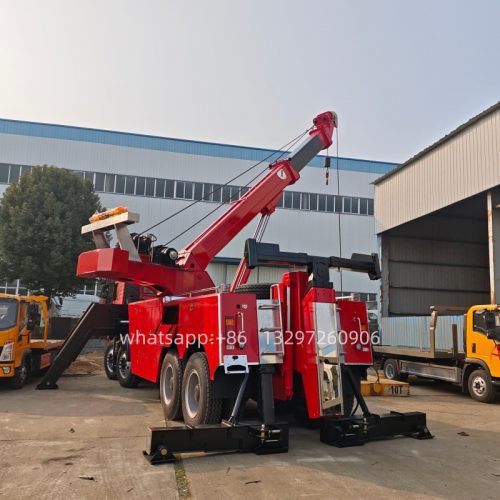 30 Ton Rotation Tow Truck  Wrecker Export | Flatbed Recovery Truck for Europe & South America - Tow truck - template01