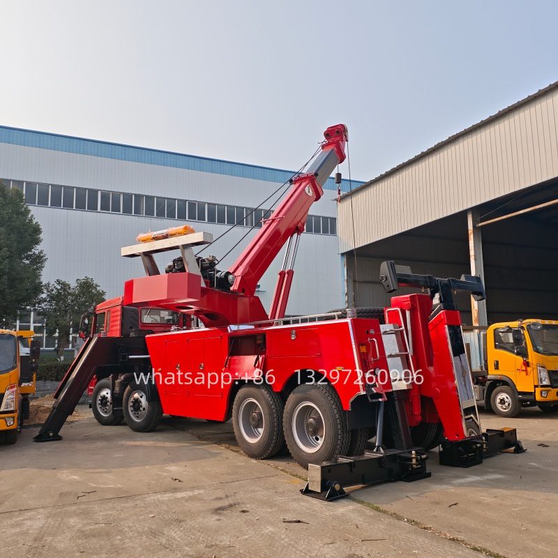 30 Ton Rotation Tow Truck  Wrecker Export | Flatbed Recovery Truck for Europe & South America - Tow truck - template01